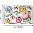 thumbnail image 2 of Alfombrilla de baño antideslizante con diseño floral de 40 x 60 cm, alfombrilla de baño, alfombrilla antideslizante, alfombrilla de baño de diatomita, alfombrilla de suelo 3D Vision para ducha, baño e, 2 of 5