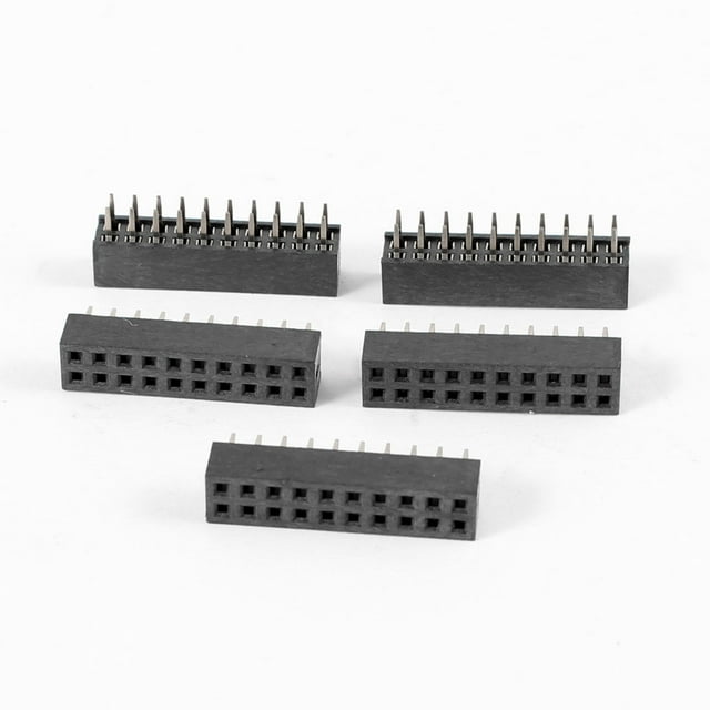 Conector hembra de 5 piezas, doble fila, paso de 2 mm, 2 x 10 pines