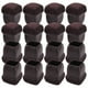 thumbnail image 2 of 16 Piezas Protectores de Suelo para Patas de Silla de Silicona MarróN, Tapas Cuadradas para Patas de Silla con Fieltro Envuelto, Adecuado Para: 0,55 Pulgadas-0,75 Pulgadas, 2 of 5