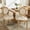 Beige, variant on Rubberwood Legs, Double - Resilience Velvet Dining Chairs / Offer Comfort in Dining Areas