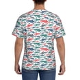 thumbnail image 2 of Rocae Colorful Shark for Men's Moisture-Wicking Crew Tee - T-Shirt for Sports, Outdoor Activities, and Casual WearLarge, 2 of 9