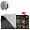 thumbnail image 3 of Winter Christmas Gingerbread Man Mailbox Covers Magnetic Letter Post Box Cover Mail Wraps Garden Decorations Large Size 25.5 X 21 in, 3 of 6