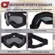 thumbnail image 5 of Gafas de sol para motocicleta 1Pc Unique Bargains con lentes gris oscuro y marco negro, 5 of 6