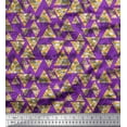 thumbnail image 1 of Soimoi Velvet Fabric Stripe,Triangle & Leopard Animal Print Fabric by the Yard 58 Inch Wide, 1 of 1