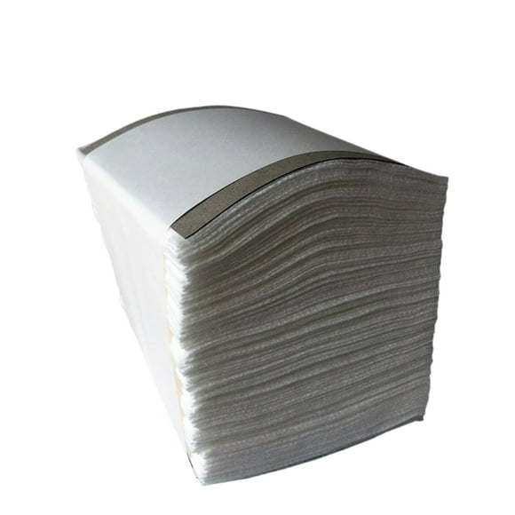 300 almohadillas desmaquillantes plegables no tejidas para el cuidado facial, para uso en salones de belleza (7,5 cm, blancas)