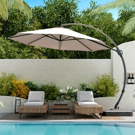 Lausaint Home 11 ft Deluxe Patio Umbrella with Base
