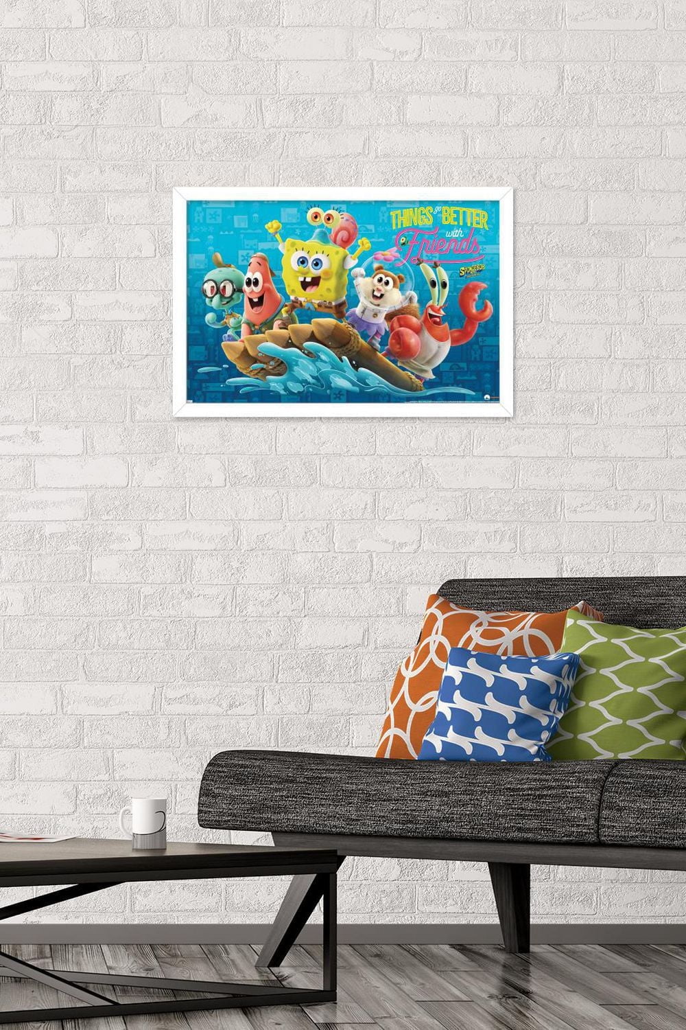 The SpongeBob Movie: Sponge On The Run - Friends Wall Poster with Push Pins, 14.725" x 22.375"