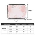 thumbnail image 4 of LNWH Pink Jungle Leaves Pattern Laptop Sleeve, Notebook Computer Pocket Tablet Briefcase Carrying Bag, 10 inch Laptop Case, 4 of 8