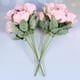 thumbnail image 3 of Ramo de rosas artificiales de 7 cabezas de seda, 3 unidades, para decoración del hogar, boda, fiesta, festival (rosa), 3 of 7