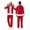 Red, variant on Mens Santa Christmas Party Stage Performance Outfit Christmas Velvet Suit Set