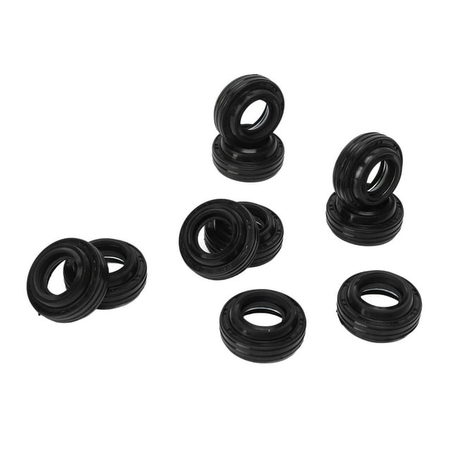 AC Compressor Shaft Seal Kit, Rubber Shaft Lip Seal Kit Rust Proof Strong Sealing 10 PCS Scratch Exquisite Workmanship for AC Compressor