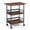 brown, variant on 3-Tier Printer Stand, Industrial Mobile Printer Table with Storage Shelves, Heavy Duty Rolling Printer Cart on Wheels with Lockable Casters, Anti-Fall Guardrail, Waterproof Board, for Home Office