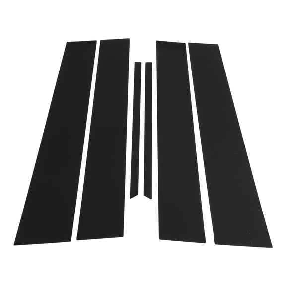 Unique Bargains Door Pillar Window Trim for Chevy Equinox 2010-2017 Front Rear Left Right Anti Scratch Sticker Pillar Posts Cover 6 Pcs Black