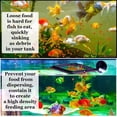 thumbnail image 5 of Anillo de alimentación cuadrado, 1 pieza de 10,2 x 10,2 cm, reduce los desechos, adecuado para escamas y otros alimentos flotantes para peces, para guppy, peces dorados y otros peces pequeños, 5 of 5