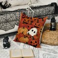 thumbnail image 5 of Sm:)e Ghost Pumpkin Halloween Pillow Covers 18x18 Inch Set of 2, Cushion Covers for Sofa Home Decor, 5 of 6