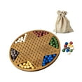 thumbnail image 3 of Juego de mesa familiar de estrategia de damas chinas con bolsa de almacenamiento Juegos de mesa familiares Cuentas de madera, 3 of 9