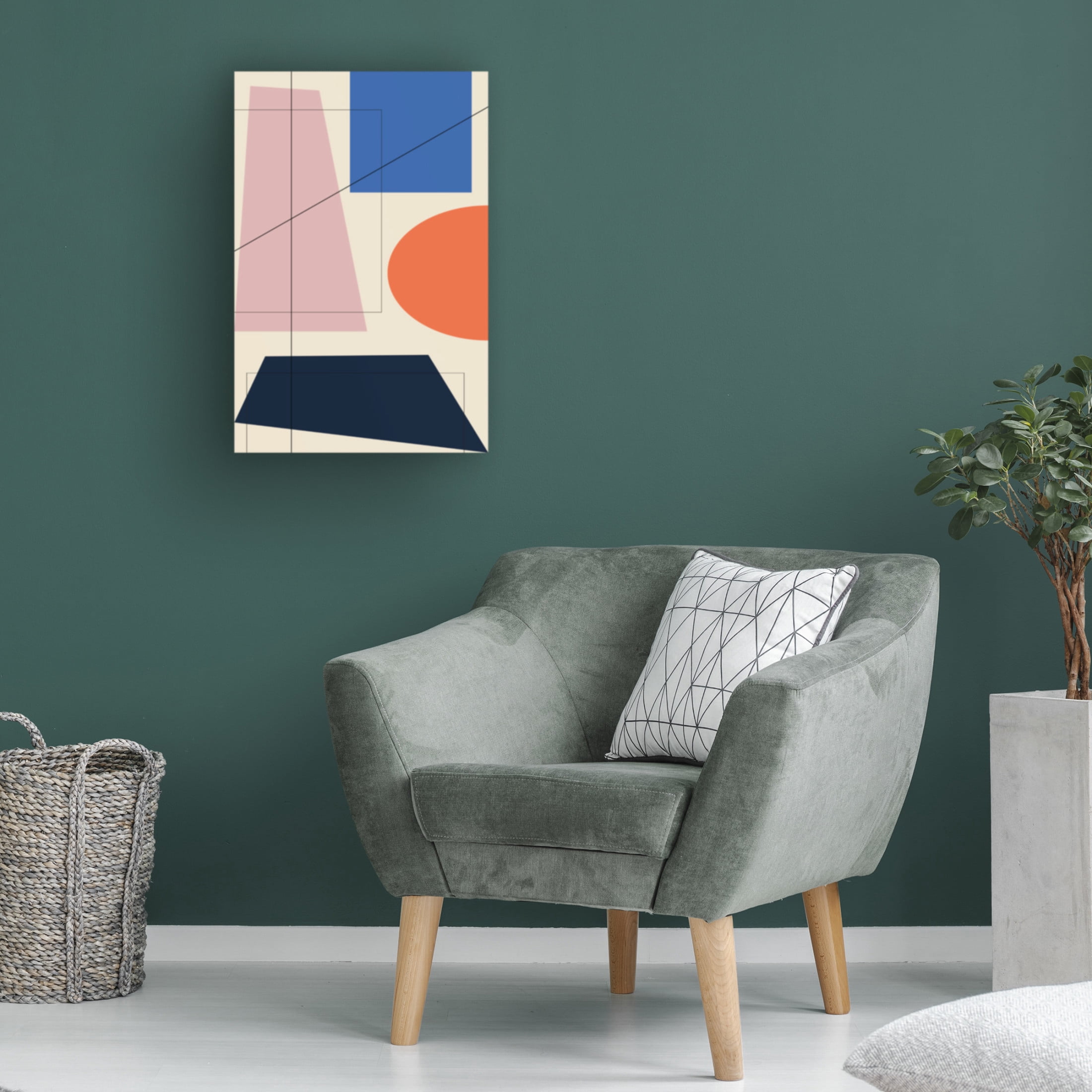 Trademark Fine Art Oju Design Geometric 4 Canvas Wall Art