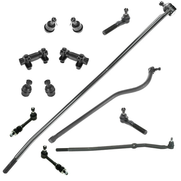 TRQ 13pc Kit Ball Joint Tie Rod Track Sway Bar Link Adjuster for Ram 1500 2500 PSA85104