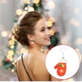thumbnail image 6 of Honeeladyy 2Pcs Christmas Dangle Earrings for Women 2024 New Gloves Drop Jewelry Gifts Colorful Sparkling Silvered Plated Earrings Christmas New Year Birthday Party Gift, 6 of 6