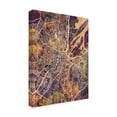 thumbnail image 2 of Trademark Fine Art 'Belfast Northern Ireland City Map II' Canvas Art by Michael Tompsett, 2 of 4