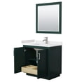 thumbnail image 3 of Wyndham Collection Miranda 36" Wood Single Bathroom Vanity in Green/Brush Nickel, 3 of 7