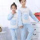 thumbnail image 1 of Conjuntos de pijamas cálidos para niños y niñas, ropa de dormir de franela gruesa de 3 a 14 años, conjunto de ropa interior térmica de lana para bebé, invierno, novedad, 1 of 4