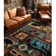 thumbnail image 3 of ChakmeOne 5'x7' Cabin Area Rug,Rustic Vintage Washable & Non-Slip Rug for Living Room,Farmhouse & Bedroom, 3 of 10