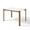 Matte White, variant on Manhattan Comfort Gales 47.24 Dining Table from Engineered Wood in Matte Black