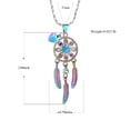 thumbnail image 2 of Dream Catcher Cremation Jewelry Urn Necklaces for Ashes Heart  Keepsake Memorial Hollow Pendant for Women Men, 2 of 9