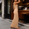 thumbnail image 7 of Karymi Spring Dresses for Women 2026 Solid Sleeveless Tank Style Maxi Dress, Classic Scoop Neck Stretchy, Bodycon Fit Casual Summer Dress Summer Dresses for Women, 7 of 7