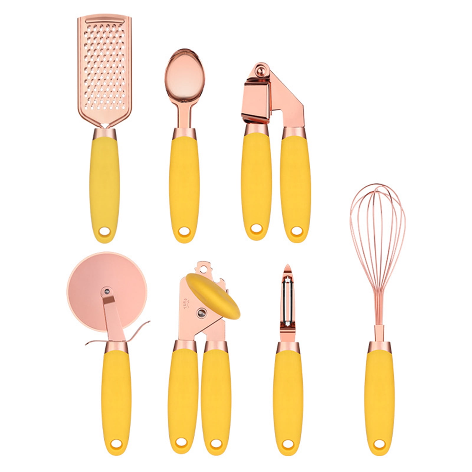 7Pcs Kitchen Gadget Set Stainless Steel Cooking Cheese Grater Ice Scream  Spoon