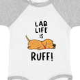 thumbnail image 4 of Inktastic Lab Life is Ruff Yellow Lab Boys or Girls Baby Bodysuit, 4 of 5