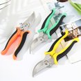 thumbnail image 7 of Holloyiver 7.5" Pruning Shears for Gardening, Heavy-Duty Stainless Steel Garden Scissors, Ultra Sharp Pruners for Cutting Flowers Plants with Thick Cushion-Covered Handle and Safety Lock, 7 of 7