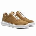 thumbnail image 5 of CMR CHAMARIPA Men's Shoes With Higher Heels - Yellow Oil-Waxed Leather Casual Sneakers 7CM / 2.76 Inches, 5 of 9