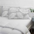 thumbnail image 4 of Palm Leaves Grey Throw Pillow Cover 20 x 26 Inch Decorative Pillow Cover Summer Botanical Coastal Tropical Lumbar Pillowcase Seasonal Rectangle Cushion Case for Couch Sofa Bed Living Room, 4 of 9