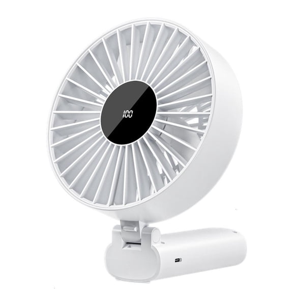ZELVINN Portable USB Rechargeable Folding Fan Powerful Desktop Cooling Fan for Outdoor Camping Travel Home