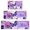 Purple Butterfly Flower, variant on Purple Butterfly Pattern Kitchen Rugs Sets Of 3,Kitchen Runner Rugs Non Skid Washable,Decorative Kitchen Floor Mats for Kitchen,Sink,Laundry,17"x30"  17"x47"   17"x59"