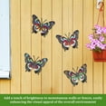 thumbnail image 6 of 4Pcs Iron Metal Butterflies Wall Art Waterproof Bright Color Butterflies Hanging Decor for Garden Yard Patio Balcony, 6 of 11