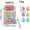 ZZ B, variant on Zhi Cork Lid Easter Candy Jars, Ideal for Home and Decor, Clear Plastic Design for Treat Displays and Accents