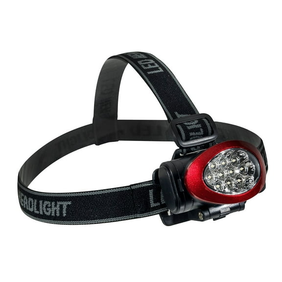 GoGreen Power 10 LED Headlamp GG-113-10HLRD Red
