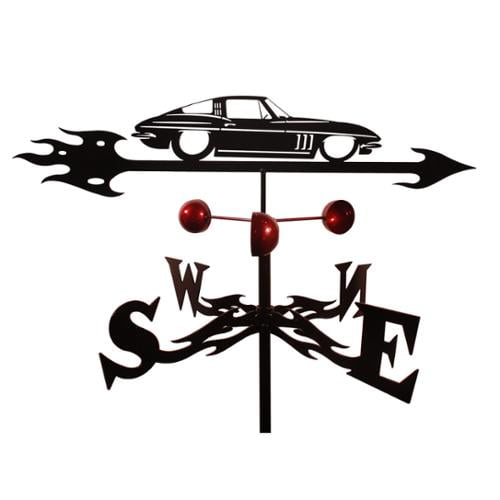 SWEN Products Handmade Chevy Corvette Auto Car Steel Weathervane by Overstock