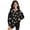 Bee Honeycomb, variant on Zebra Stripe Print Kids Quarter Zip Up Pullover for Girls Long Sleeve Sweatshirt Mock Neck Polo Sweater Fall Outfits, 5-6 Years