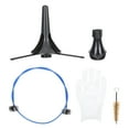 thumbnail image 1 of 1 Set Trumpet Cleaning Brush Double-end Multipurpose Instrument Trumpet Rack, 1 of 1