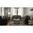 thumbnail image 4 of Ottomanson Patriot Sleeper Loveseat, Black Chenille, 4 of 8