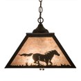 thumbnail image 7 of Meyda Tiffany 172894 Running Horses 2 Light 22" Wide Pendant - Bronze, 7 of 7