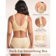 thumbnail image 4 of Jelly Bra for Women Supportive Wireless Deep V Push Up Full Coverage No Underwire Seamless Plus Size for Women with 360掳 Jelly Strip Support Comfort Daily Bra, 4 of 6