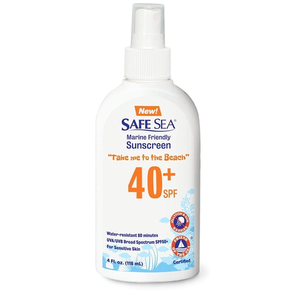 Protector solar seguro contra picaduras de medusas marinas, SPF 40+, 120 ml