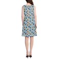 thumbnail image 3 of FORMRS Summer Dress for Women Loose U Neck Sleeveless Midi Beach Sundresses with Pockets, Cartoon Hockey Pattern, 3 of 8