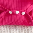 thumbnail image 7 of Zanarzt New Born Clothes Baby Girl Baby Girl Romper Ruffle Newborn Girl Bodysuit Jumpsuit with Headband Baby Girl Clothes Outfit 6-9 Months,Hot Pink, 7 of 7