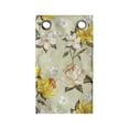thumbnail image 1 of Flower Hanging Pocket Organizer, Classy Spring Floral Narcissus Branch Pattern with Dots and Line Art, Printed Polyester Storage Bag with Pockets, 9" x 27", Yellow Khaki Cream, 1 of 2